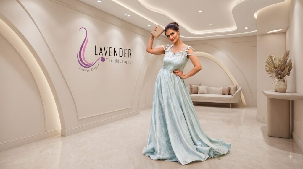 Party wear Aline gown