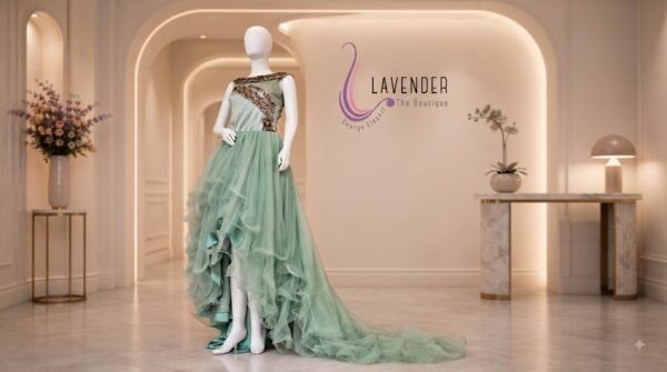 Asymmetric Party Wear Gown