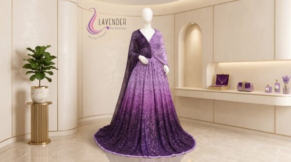 ombre ball gown