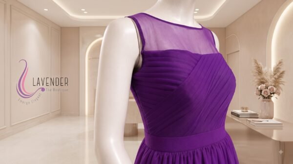 Purple Party wear gown