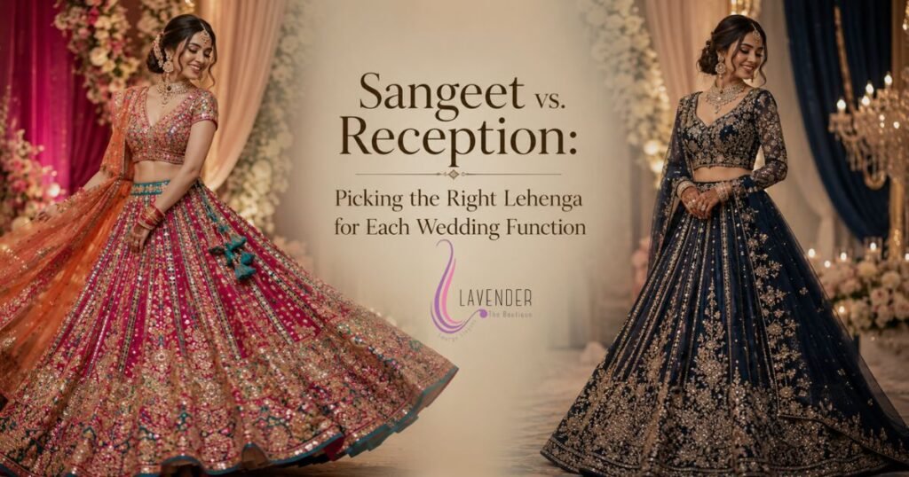 Sangeet vs. Reception: Picking the Right Lehenga for Each Wedding Function