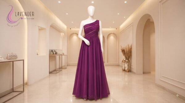Saree transformation into gown