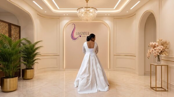 white bridal corset gown
