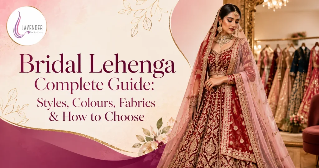 Bridal Lehenga Complete Guide: Styles, Colours, Fabrics & How to Choose